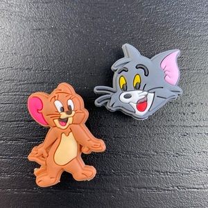 Brand New Crocs Charms: Tom & Jerry set of two